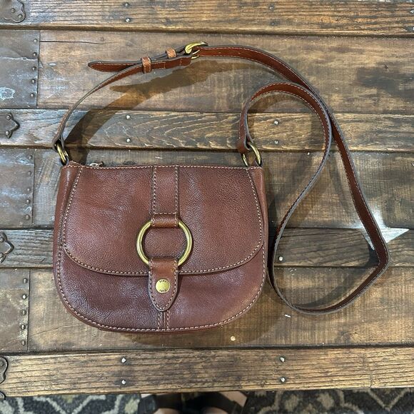 Frye Llana Saddle Bag Harness Crossbody Purse Leather - Picture 1 of 11